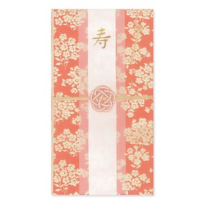 日本製　花づつみ 水引・祝儀袋　スカーレット