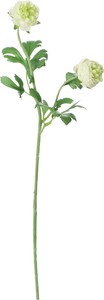 【造花】ミルフィーユラナンキュラス　ホワイトグリーン　FA−7395W／G