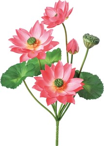 【造花】ロータスブッシュ　ピンク　FB−2630P