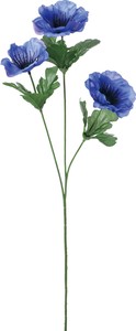 【造花】アネモネ×3　ブルー　FF−3035BLU