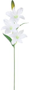 【造花】サテンユリ　ホワイト　FF−3050W