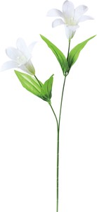 【造花】サテンイースターリリー×2　ホワイト　FF−3053W