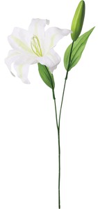 【造花】シングルカサブランカ　ホワイト　FF−3054W