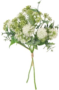 【造花】【グリーン】ミックスグリーンバンドル　ホワイト　FG−5249W