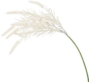 【造花】【グリーン】フロッキーファーショート　ホワイト　FG−5250W