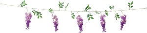 【造花】【春】フジガーランド　ダークパープル　FS−7949DPU