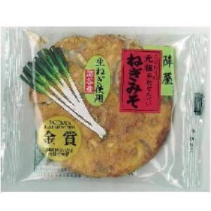 片岡食品 ねぎみそせんべい 1枚 x15 【米菓】