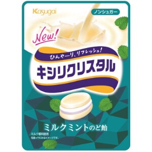 春日井 キシリクリスタルミルクミントのど飴 33g x9 【飴・グミ・ラムネ】