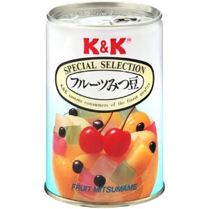 K&K フルーツみつ豆 425g  x12 【フルーツ缶詰】