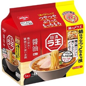 日清食品 ラ王 醤油 鍋の〆 101gX5 x6 【ラーメン】