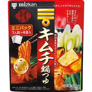 ミツカン 〆まで美味しいキムチ鍋つゆミニ 36gX4袋 x10 【つゆ・だし】
