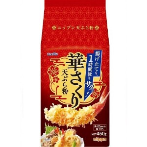 ニップン 華さくり天ぷら粉 450g x20 【小麦粉・パン粉・ミックス】
