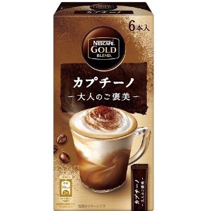 ネスカフェ ゴールドブレンド 大人のご褒美カプチーノ 75.6g x6 【インスタントコーヒー】