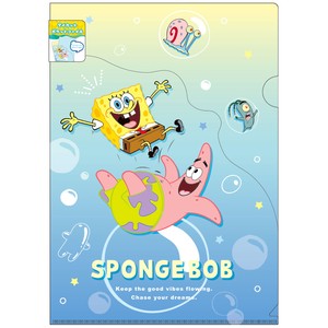 T'S FACTORY File Pocket File Spongebob Die-cut