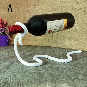 鉄 チェーン ワイン ラック マジック 3D ボトル ホルダー ロープ ディスプレイ スタンド  BQ619