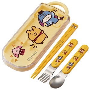 Bento Cutlery Kanahei Skater Antibacterial Dishwasher Safe Pooh Made in Japan