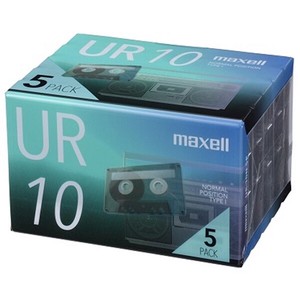マクセル Maxell カセットテープ UR 10分 5個入 UR-10N 5P