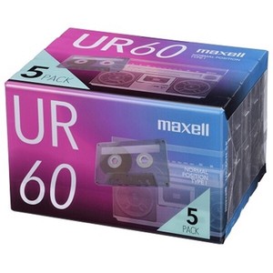 マクセル Maxell カセットテープ UR 60分 5個入 UR-60N 5P