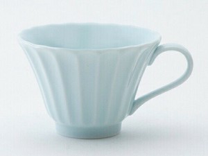 かすみ 青白 コーヒーカップ 約165cc 美濃焼 約130g 日本製 光洋陶器 レンジ対応 食洗器対応