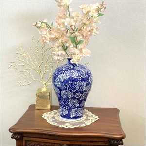 シノワ・花瓶・WH/BL 花器 花びん フラワースタンド ホワイト ブルー
