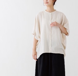 Button Shirt/Blouse Dolman Sleeve Rayon Cotton Linen 2023 New