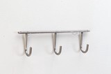 Poth Living Iron Hanging Hook Triple Antique Silver