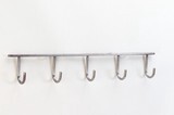 Poth Living Iron Hanging Hook 5 pack Antique Silver