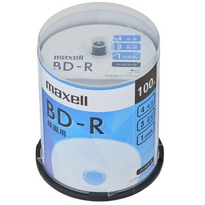 マクセル Maxell 録画用BD-R 4倍速 スピンドルケース（100枚入り）BRV25SIWP.100SP 21C