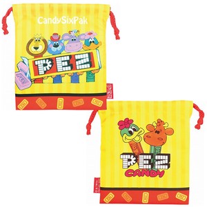 【巾着袋】 PEZ お菓子パッケージ お菓子デザイン 給食袋 コップ袋 入学 卒業