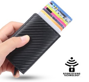 IDクレジットカードケース 財布レザースリムミニ財布 スモールウォレット RFID 盗難防止