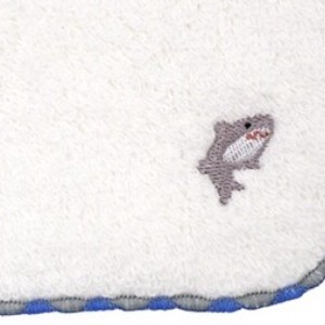 【日本製】シャークネスワンポイント刺繍タオル