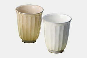 波佐见烧 日本茶杯 陶器 自然 2个每组 日本制造