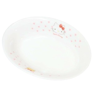 【キッズ食器】ハローキティ カレー皿 ピンクハート