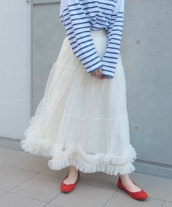 Skirt Flare Tiered Sheer