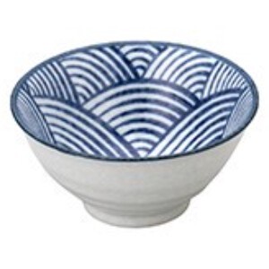 Mino ware Side Dish Bowl Ramen Pottery Seigaiha Made in Japan