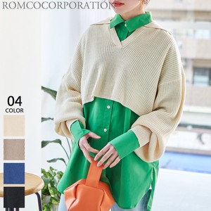 Sweater/Knitwear Cropped Knit Tops 【2023NEWPRODUCT♪】