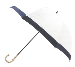 【晴雨兼用】【完全遮光】深掘り長傘　グログラン　オフホワイト　734545