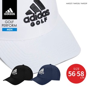 アディダス 帽子 メンズ adidas ブランド パフォーマンス ベースボールキャップ 6パネル  黒 白 紺 ゴルフ