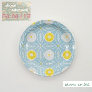 Mino ware Plate Blue 16.5cm Made in Japan