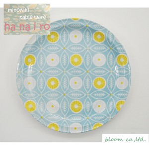 Mino ware Plate Blue 25.5cm Made in Japan