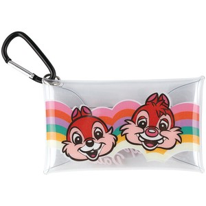 Pouch Skater Chip 'n Dale Retro Desney Clear