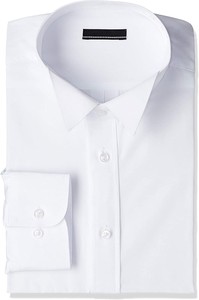 フォーマル ワイシャツ 長袖 形態安定 冠婚葬祭 ダブルカフス ウィングカラー ショートワイド