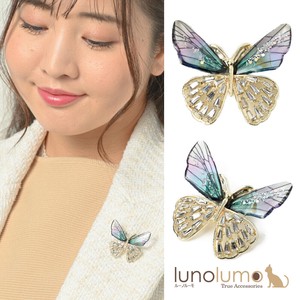 Brooch Butterfly Sparkle Gradation Lame Presents Ladies' Clear Brooch