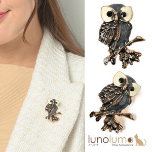 Brooch Owl Lucky Charm Presents Ladies' Brooch