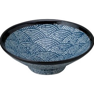 Main Dish Bowl Seigaiha 24.5 x 8cm