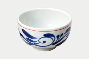 砥部焼千山窯　丸碗（赤線唐草）【日本製 砥部焼 陶器】