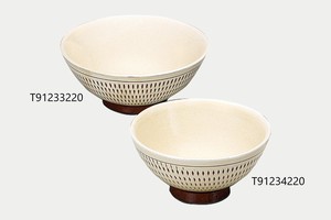 飛びカンナ　飯碗【日本製 小石原焼 陶器】