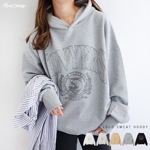 Hoodie Brushed Long Sleeves Embroidered College Logo