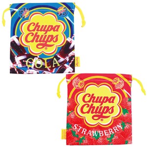 【巾着袋】 チュッパチャップス お菓子パッケージ お菓子デザイン 給食袋 コップ袋 入学 卒業 ポーチ