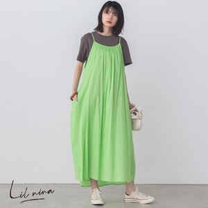 Casual Dress Plain Color Camisole Dress Cambric 2023 New